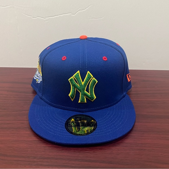 New Era, 59Fifty Fitted Hat, New York Yankees, Blue & Green - Picture 2 of 11